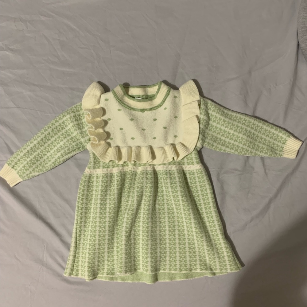 Pale Green Dress for winter time/cold season